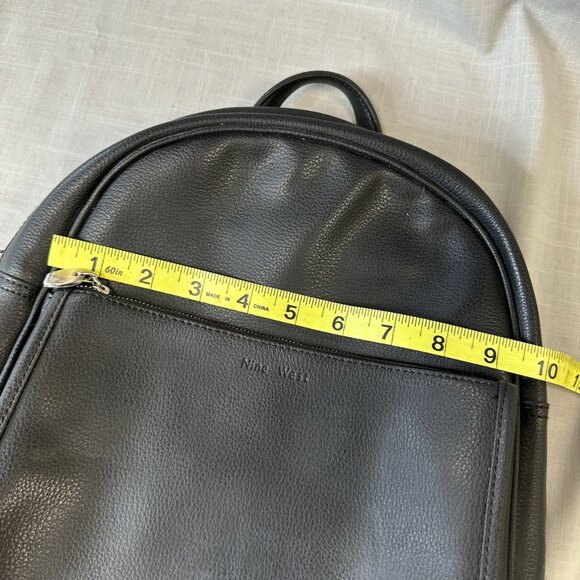 Vintage Nine West Vegan Leather Black Mini Backpack - Picture 13 of 15
